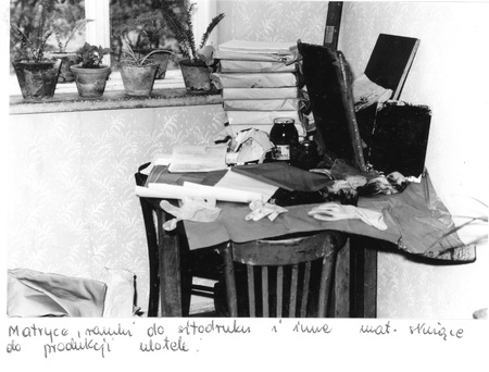 Likwidacja punktu poligraficznego w Zaborowie 135, w domu Tadeusza Raka, 13 lipca 1983 r., Rz_0_52_886 k. 74