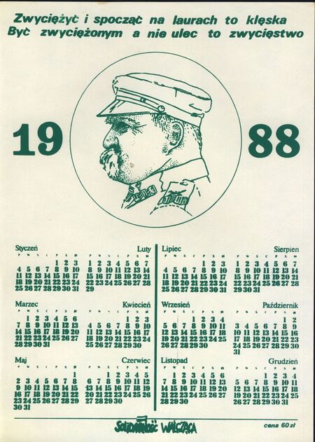Kalendarz na 1988 r. Solidarność Walcząca