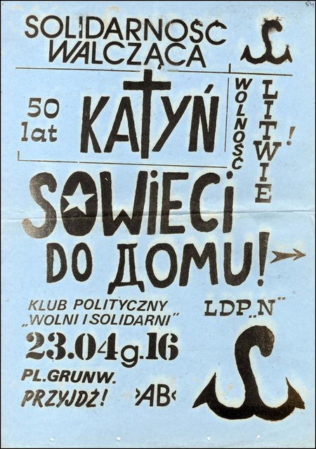 Plakat „Sowieci do domu”. Sygn. IPN Sz 432_6
