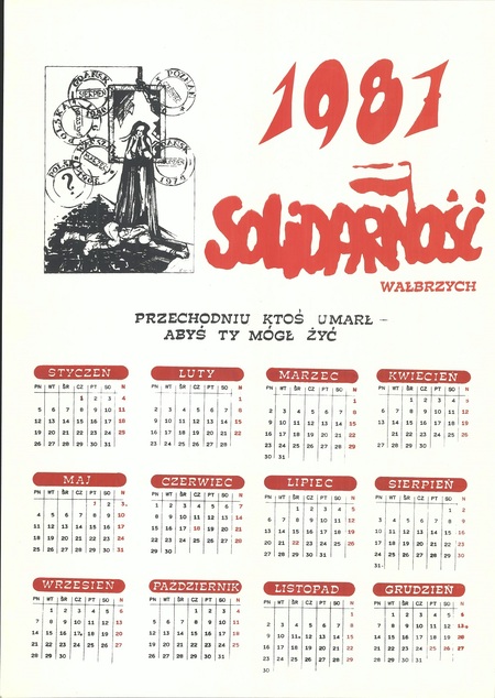 Kalendarz na 1987 r., Solidarność Wałbrzych